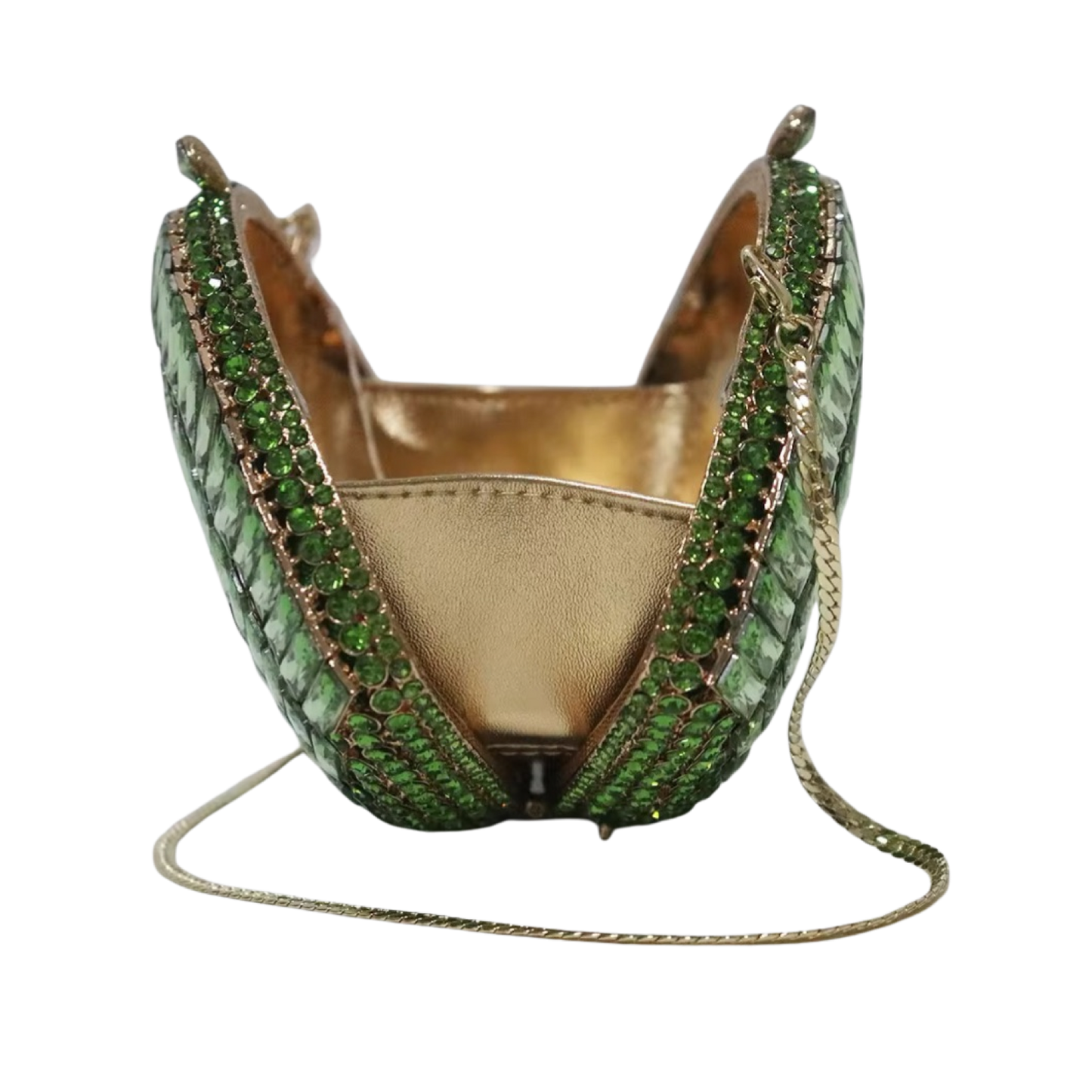Emerald Shell – Crystal Banquet Clutch