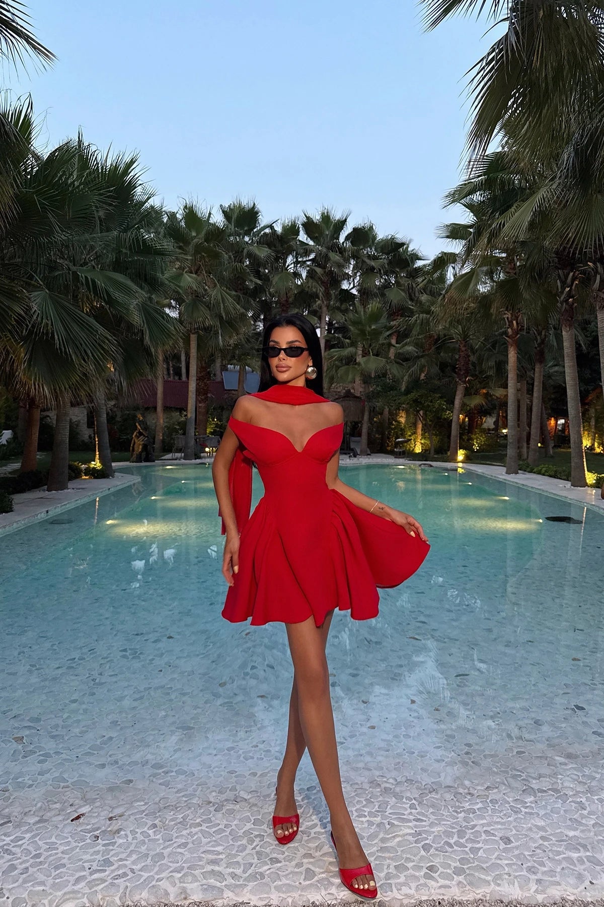 Red Velvet Rush – Mini Dress