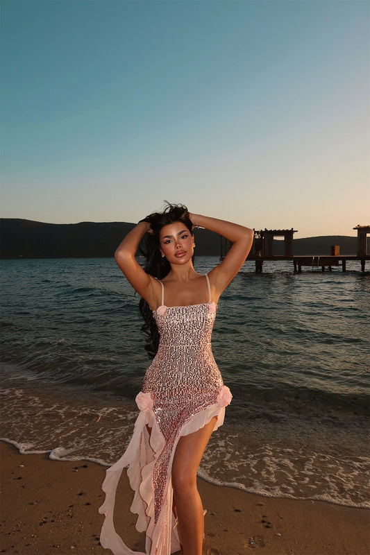 Powder Paxton – Sequin Sunset Gown