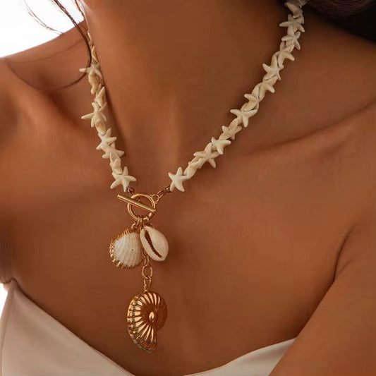 Côte d’Or – Bohemian Pearl Shell Necklace